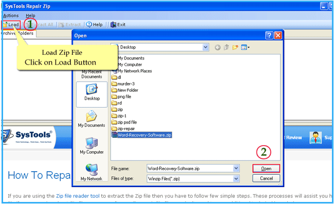 How to recover corrupt zip file 3.4